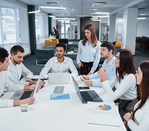 Team diskusjon om SEO Strategi