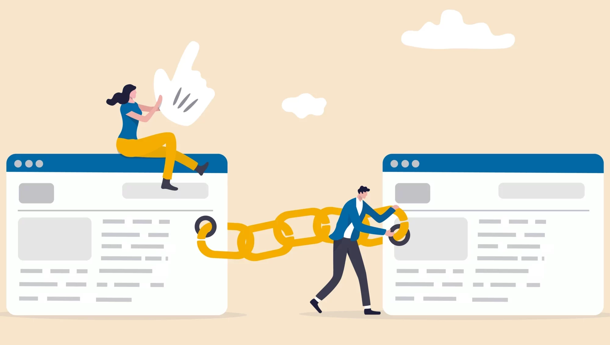 Fungerer det å avvise lenker?