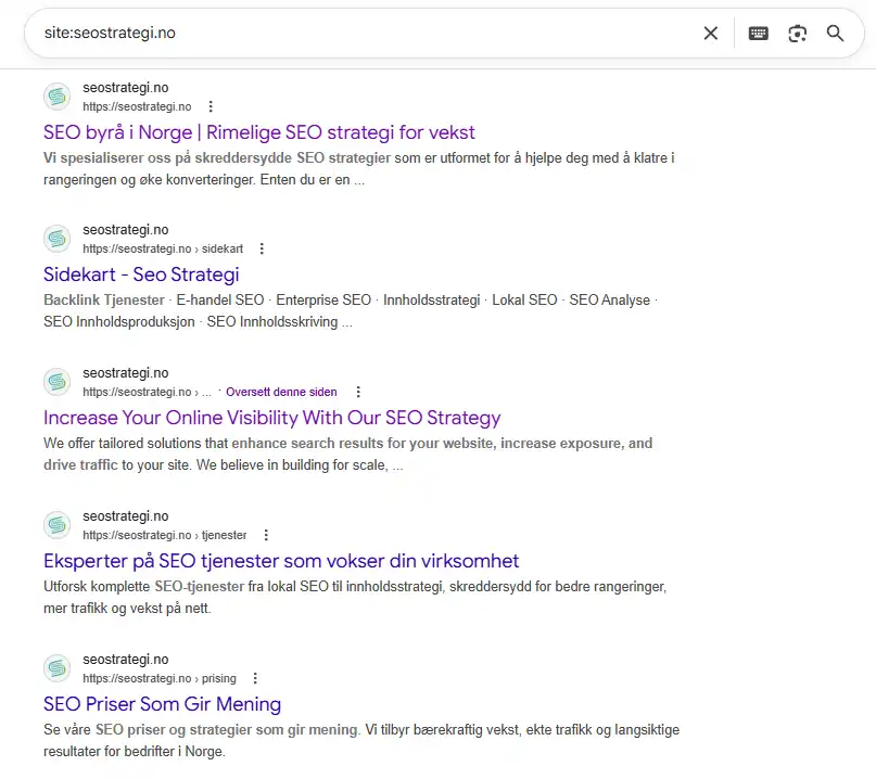 Hvordan sjekker du indeksering raskt